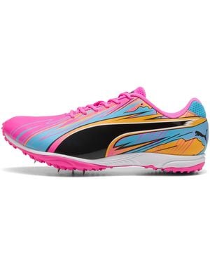 PUMA Evospeed Haraka Sparked Track & Field Shoes - Pink