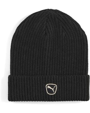 PUMA Gorro Beanie De Corona Media Cat Patch, Accesoiros, Negro