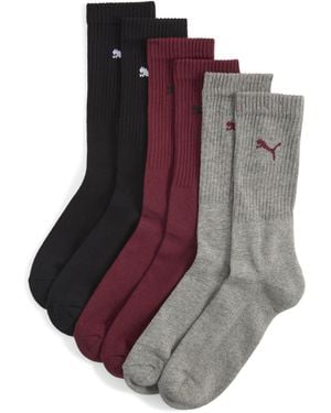 PUMA Kurze Crew-Socken (3Er-Pack) Kleidung, /Schwarz - Braun