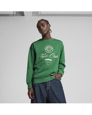 PUMA Porsche Legacy Lifestyle Crewneck Herren - Grün