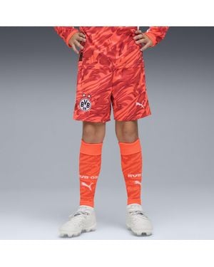 PUMA Borussia Dortmund 25/26 Goalkeeper Shorts Youth, Kleidung, Glowing/ Mist - Rot