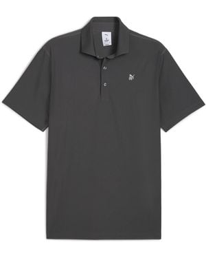 PUMA Polo De Golf Jacquard X Reigning Champ Mattr Para Hombre - Negro