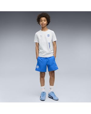 PUMA Shorts Tejidos Olympique De Marseille Tech De Corte Holgado Juveniles, Ropa, Azul