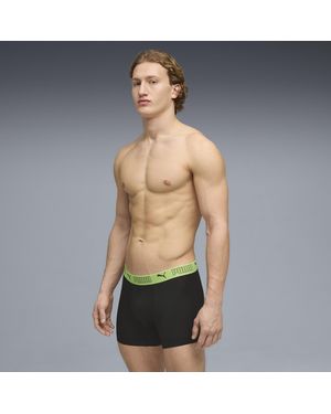 PUMA Boxer En Microfibre (lot De 2) - Vert