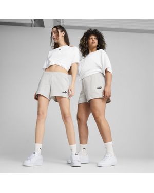 PUMA Shorts Con Logo Ess N. 1 Da 4” Da Donna, /Erica - Bianco
