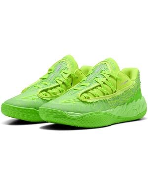 PUMA Mb.05 Lo Flourish Basketball Shoes - Green