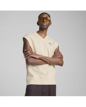 PUMA Gilet Wardrobe Ess Vestibilità Comoda Da Uomo - Marrone