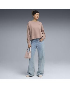 PUMA Her Relaxed Crew Neck Sweatshirt - Blue