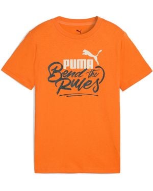 PUMA Mid90S Graphic T-Shirt Ii Teenager, Kleidung - Orange