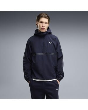 PUMA Class Relaxed Pinnacle Hoodie Mit Reißverschluss Bis Zum Hals Herren, Accessoires - Blau