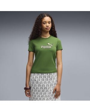 PUMA Elevated Essentials Slim T-Shirt - Green