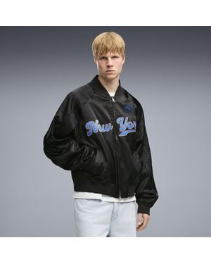 PUMA Nyc Oversized Bomber Jacket - Black