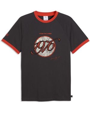 PUMA Mclaren Racing James Hunt Ringer T-Shirt Accessoires - Schwarz