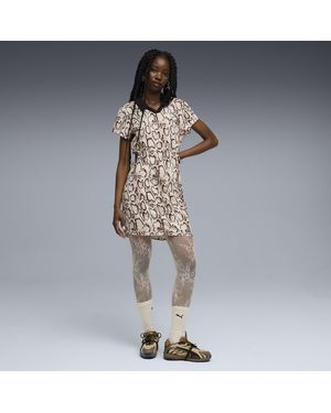 PUMA A$Ap Rocky X Snake Skin Futbol Dress - Natural