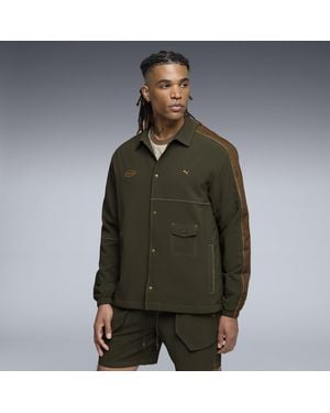 PUMA X Bodega T7 Coach's Jacket - Green