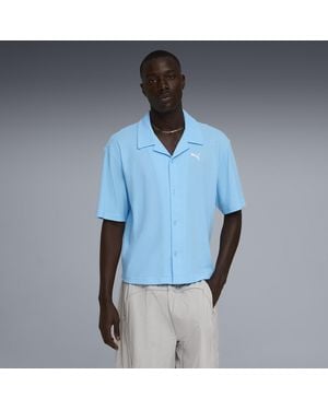 PUMA Closet Essentials Boxy Shirt - Blue