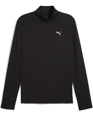 PUMA Velocity Cloudspun Running Quarter-Zip Top - Black