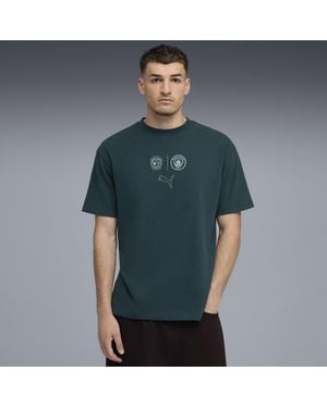 PUMA Manchester City Ftblstatement Cellerator Uniseks T-Shirt, Maat - Grijs