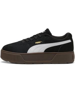 PUMA Lifora Sneakers Voor Zwart/Wit/Goud, Maat 35,5