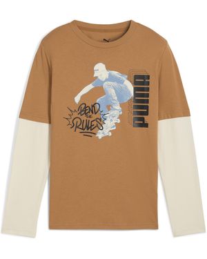 PUMA Camiseta Doble De Manga Larga Mid90S Juvenil - Neutro