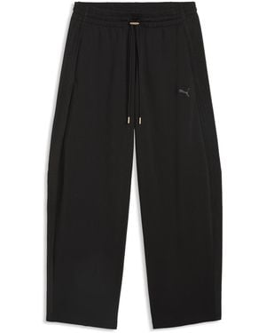 PUMA Her Relaxed Barrel Leg Trousers - Black