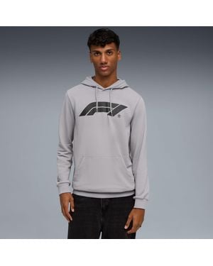 PUMA F1 Essentials Motorsport Logo Hoodie, Echo - Grey