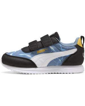 PUMA X Hot Wheels R78 Lightwind Sneakers Kids, Schuhe, Cool/Weiß/Sunny Gelb - Blau