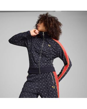 PUMA Road To Unity T7-Trainingsjack Met Print Voor - Blauw