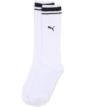 PUMA Heritage Stripe Crew Socks (1-Pack) - White