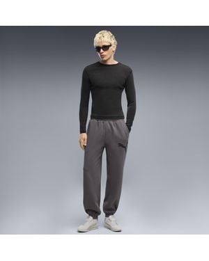 PUMA Pantalon De Survêtement En Polaire Sport Relaxed Street - Gris