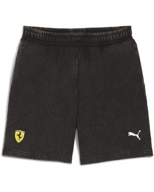 PUMA Shorts Felpati Scuderia Ferrari Sportswear Per Ragazzi - Nero