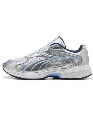 PUMA Extos Sneakers Uniseks, Wit/Zilver, Maat