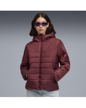 PUMA Essentials Wattierte Kapuzenjacke Damen, Kleidung - Rot