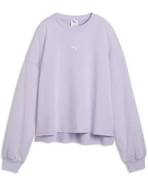 PUMA Run Culture Collective Oversized Graphic Sweatshirt - Purple
