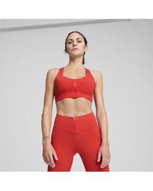 PUMA X PAMELA REIF Sport-BH mit Reißverschluss - Rot