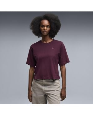 PUMA Camiseta Holgada Her Para Mujer, Ropa, Rojo - Morado