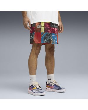 PUMA Hooptopia 7" Basketball Shorts - Blue