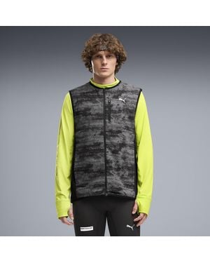 PUMA Chaleco Brightstride Primaloft Con Corte De Alto Rendimiento Para Hombre, Ropa, Negro