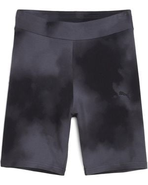 PUMA Tie-Dye Cycling Shorts Galactic Gris - Azul