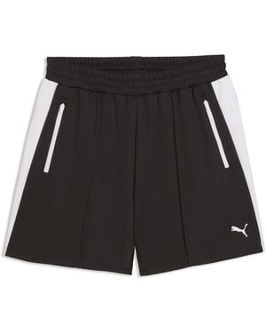 PUMA T7 Pintuck 4" Shorts - Black