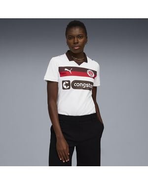 PUMA Fc St. Pauli 25/26 Uitshirt Voor Wit/Bruin, Maat