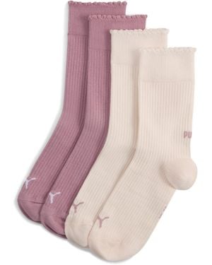 PUMA Klassieke Damessokken (Set Van 2 Paar) Maat - Roze
