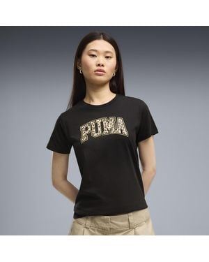 PUMA Animal Print Graphic T-Shirt - Black
