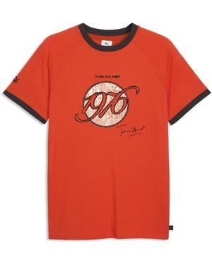 PUMA Mclaren Racing James Hunt Ringer T-Shirt Accessoires - Rot