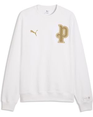 PUMA Sudadera Manchester City 10.º Aniversario De Cuello Rojoondo Para Hombre, Accesoiros, Blanco