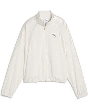 PUMA Lace Pack T7 Relaxed Track Jacket - White