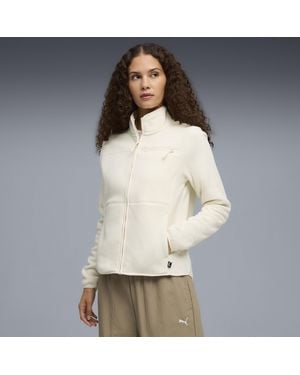 PUMA Polar Fleece Fleece Insulated Jacket - White