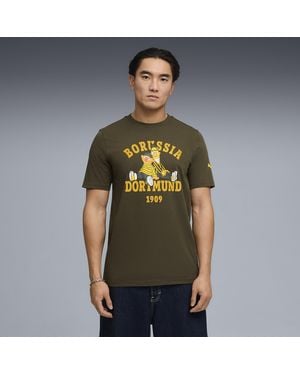 PUMA T-Shirt Borussia Dortmund X Sesame Street Da Uomo, Abbigliamento, Verde