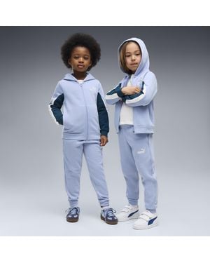 PUMA Chándal Con Capucha Essentials Con Bloques De Color Para Niños, Ropa, Azul