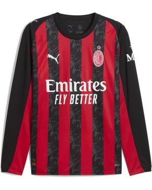 PUMA Ac Milan 25/26 Thuisshirt Met Lange Mouwen Voor Zwart/Rood, Maat